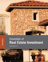Essentials of Real Estate Finance can be used for prelicensing students or in semester-length courses in two- and four-year colleges.