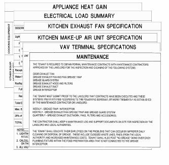 HVAC RETAIL TENANTS Tenant s Engineer shall use their own form for HVAC Load Calculations: Appliance Heat Gain