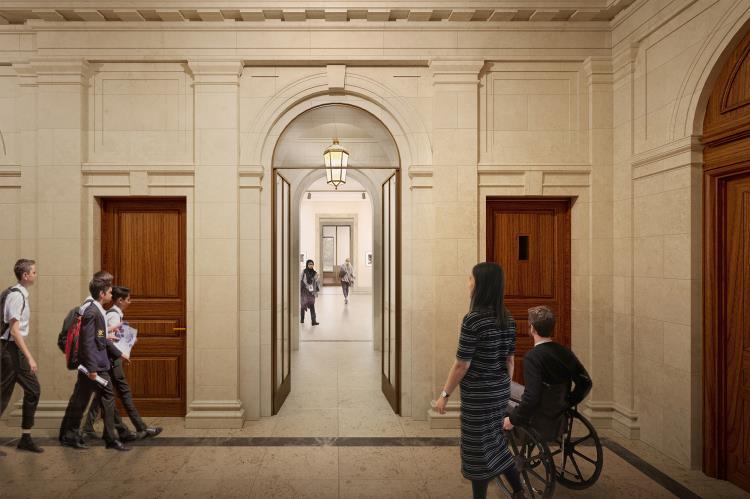 For the first time, the museum s conservators, who currently use repurposed spaces in the historic home, will have up-to-date facilities added above what is now the music room and an art service