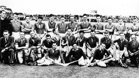 County Champions - 1950 Back: Fr. Ryan, Philly Ryan, Jim Quinn, Paddy Ryan Murray, Jim Costello, P.O.