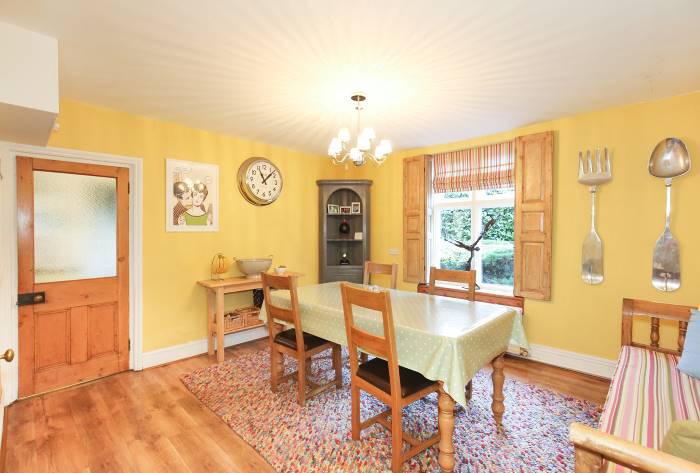 There is a formal dining room with a second wood-burner, a large study with built in shelving and a breakfast room adjoining the kitchen.