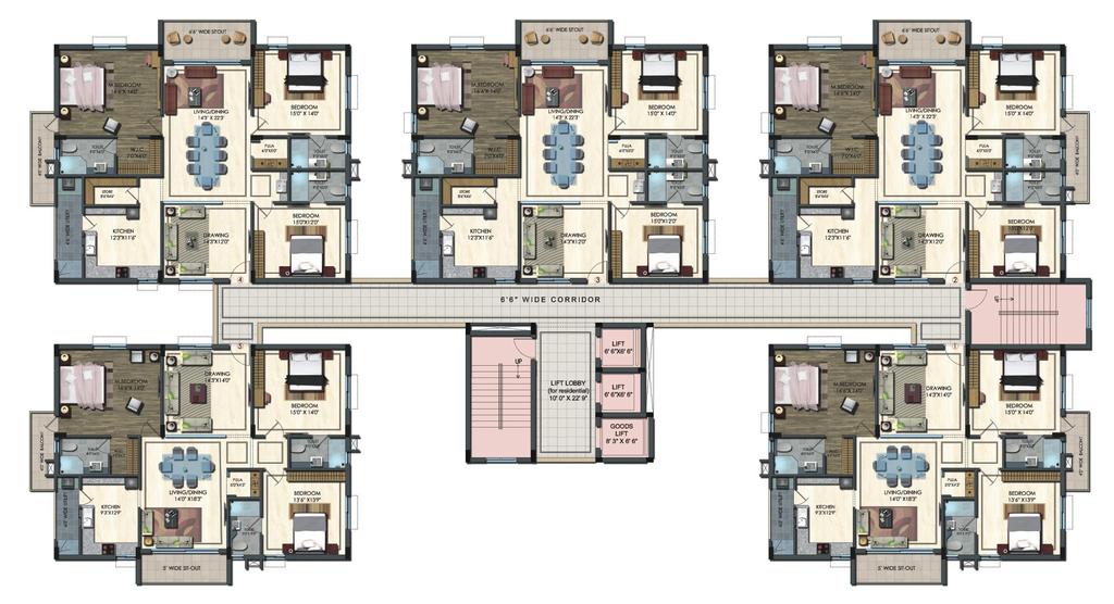 Typical Floor Plan 3rd to 12th RETAIL &