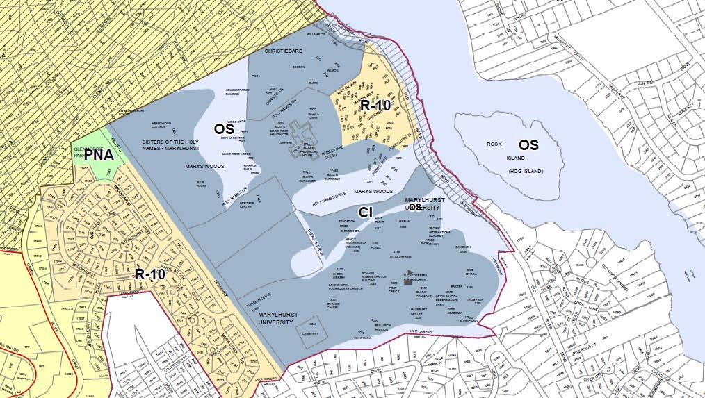 Island: For the properties shown, replace the OS (Open Space) Comprehensive Plan Map designation with SP (Special Purpose-