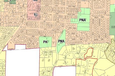 Plan Map designation with PNA (Park and Natural Area).