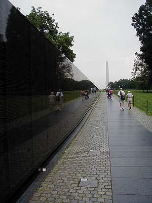 The design was chosen by a panel of eight professional artists and architects. The Vietnam memorial is Zen like in form.