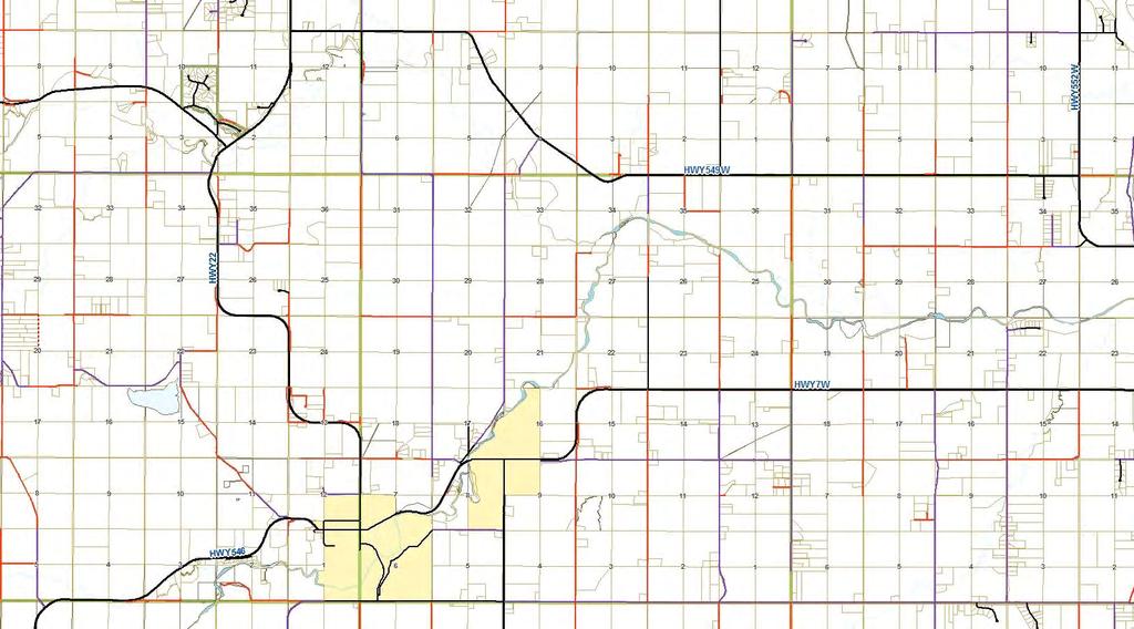LOCATION MAP Subject Parcels Millarville Hwy 549 Hwy