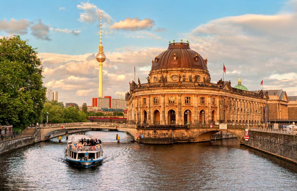 Above: Museum Island on Spree river, Berlin Museum Island Berlin s Museum Island is home to exceptional collections, including iconic pieces such as the bust of Nefertiti and the Ishtar Gate.