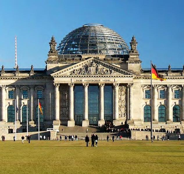 First opened in 1894, destroyed by fire in 1933, the Reichstag became the first meeting place of a reunified Germany.
