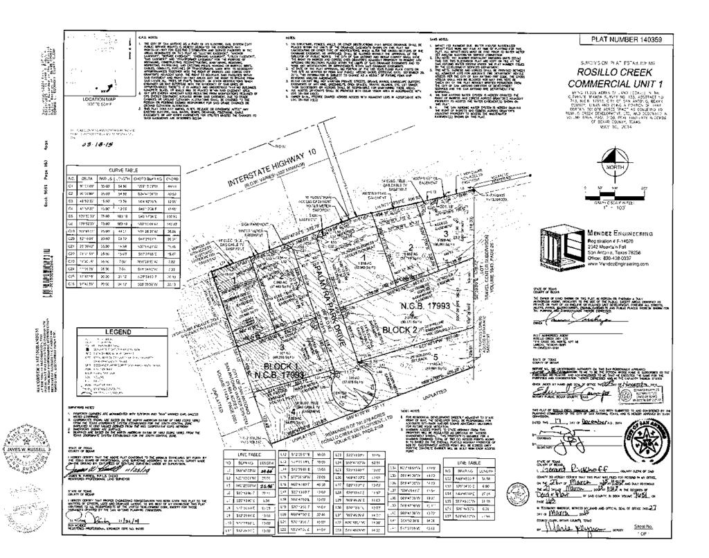 Under Construction Tract 3 Pad ites on IH 10 old Lot BLK Acres $/PF ales Price 1 1 0.823 $9.00 $322,649 2 1 0.86 $12.00 $449,539 3 1 1.107 $5.
