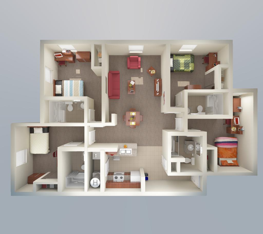 APARTMENT STYLE ROOMS 4.