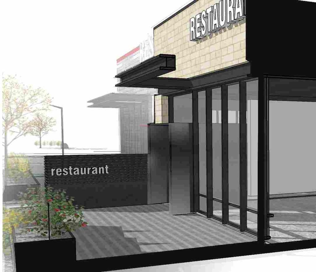 DESIGN CRITERIA Ridegedale Center-Outparcel Restaurant, Minnetonka, MN Facade by tenant full height to coping Black metal reveal Detail provided by Landlord. 2 max.