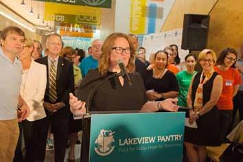 Ensuring access to fresh, healthy foods is another way that we are helping Chicagoans who need the most help, so I want to thank Lakeview Pantry for being an important partner with the City in that