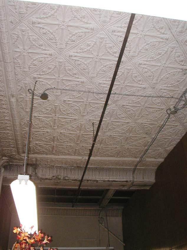 644 PORTAGE AVENUE CASA LOMA BUILDING Plate 8 Tin ceiling at