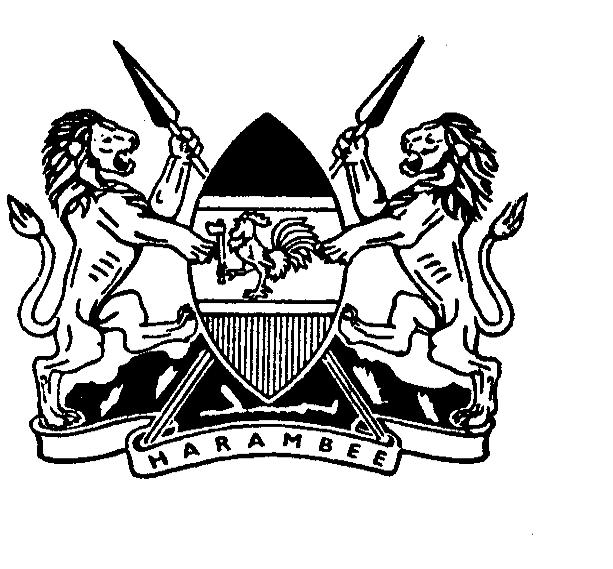 THE KENYA GAZETTE Published by Authority of the Republic of Kenya (Registered as a Newspaper at the G.P.O.) Vol. CXVII No. 22 NAIROBI, 6th March, 2015 Price Sh.