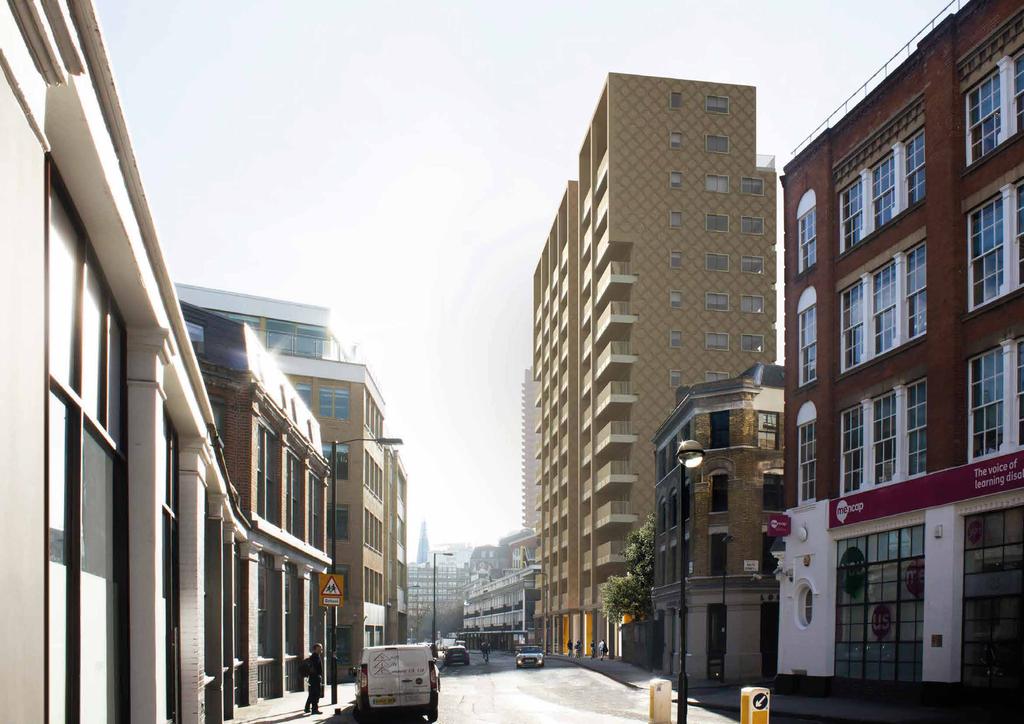 THE PROPOSALS Indicative view of the new residential building on Golden Lane Through careful spatial planning, the redevelopment will realise the site s potential and deliver a new primary school as