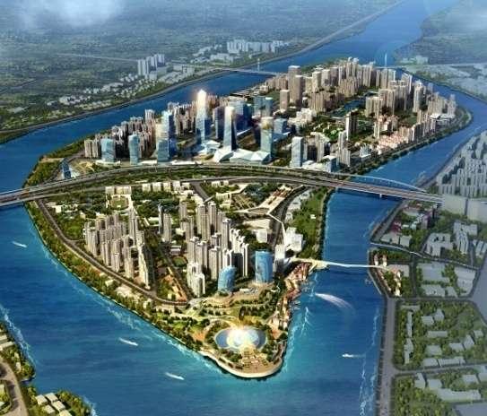 Datansha Island Introduction Artist Impression of Datansha Island Datansha Island which comprises of a land area of 3.55 km 2 is located in the western part of downtown Guangzhou.