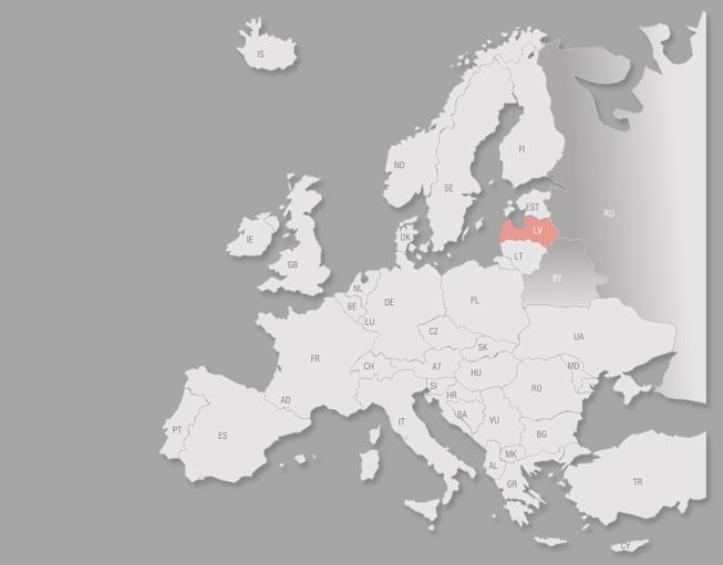 Language: Latvian Area: 64 600 km2