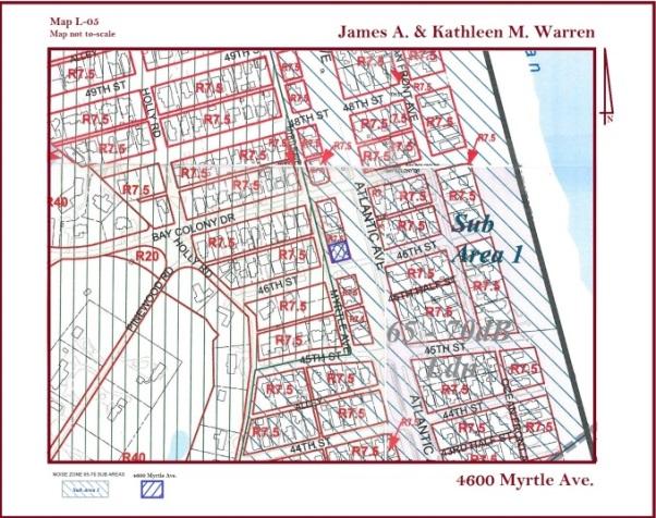 Case #2016-BZA-00051 James & Kathleen Warren PREPARED BY: Kevin Kemp DESCRIPTION: A variance to a 12 foot side yard setback adjacent to a street (46th street) instead of 30 feet as required for