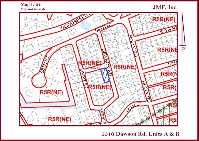 Case #2016-BZA-00042 JMF, Inc. PREPARED BY: Kevin Kemp DESCRIPTION: A variance to a 12 foot side yard adjacent to a street (Dawson Rd.
