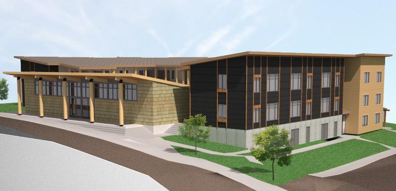 Neah Bay, Washington. Project Background: The Sail River Longhouse is a 21 unit affordable housing project now under construction and due to be completed July 1, 2014.