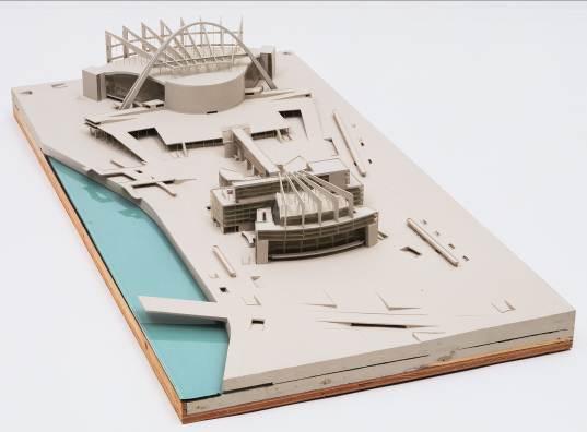 Le Corbusier (Charles-Édouard Jeanneret). Palace of the Soviets, Moscow, 1931-1932. Model, 1932. Wood, paint, metal, plastic and glass. The Museum of Modern Art, New York.