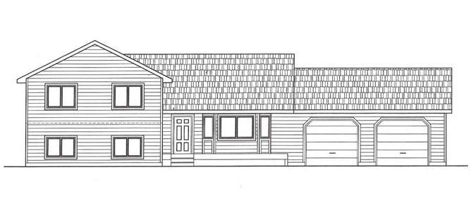 The Homes Home Plan 4 Bedroom / 3 Bath home Tri-level home 2,504 sq. ft.