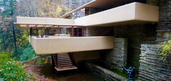 Kaufman trio on the bridge at Fallingwater The Kaufmanns of Pittsburgh Fallingwater is an iconic building of the 20th century, and Frank Lloyd Wright s undisputed masterpiece.