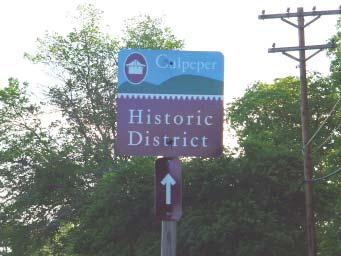Signage: banners on light posts, historic
