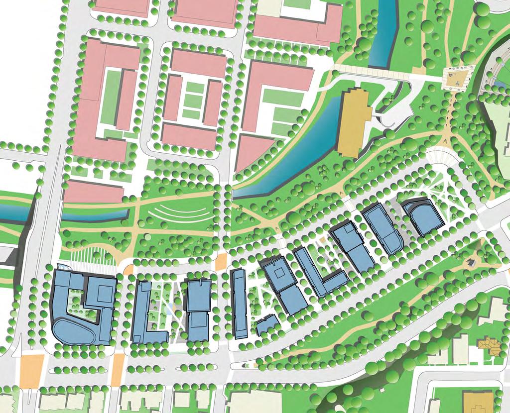 102 6.4 South LeBreton Site The Strategy Presented to the right is a conceptual development plan for South LeBreton.