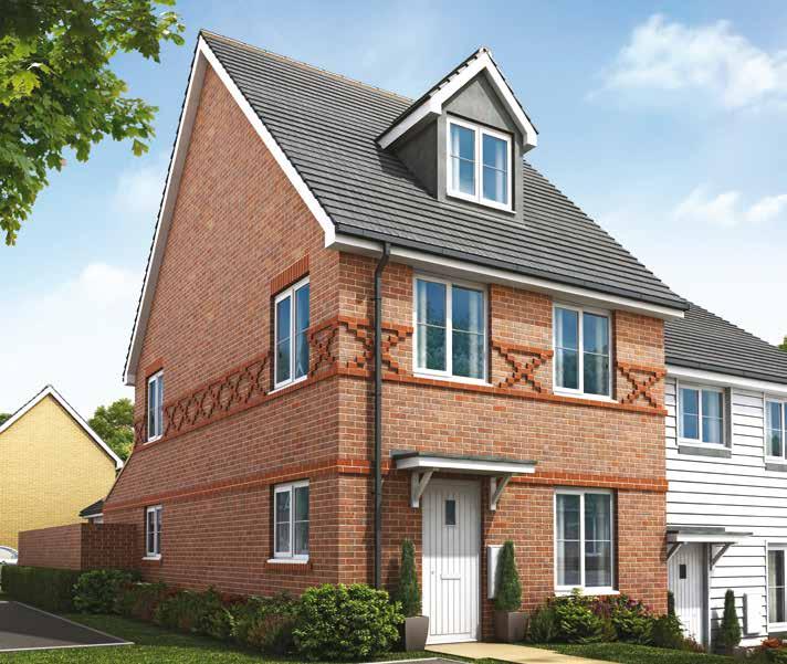 THE OAKLANDS AT CROOKHAM PARK COLLECTION Copper Beech 3 bedroom home Arranged over 2.5 storeys, The Copper Beech offers flexible, modern living space.