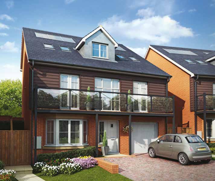 OAKLANDS AT CROOKHAM PARK COLLECTION The Fir 5 bedroom home ith 5 double bedrooms and open plan living space, The Fir is an impressive family home.