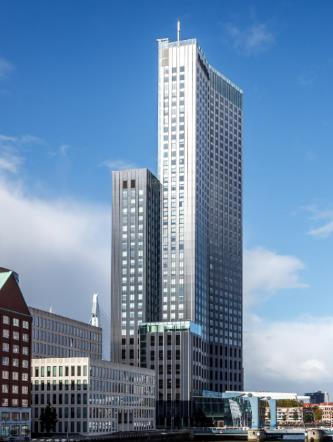 Maastoren (Rotterdam, Netherlands) ~20% premium to Valuation preceding recent lease extensions of major leases With 44 floors, Maastoren is the tallest office tower in the Netherlands Fully let with