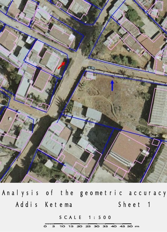 that cadastre data exists for about 60% of the whole city of Addis Ababa and that new data capture was necessary for 58.2% of the city while 41.8% of the city needed a data update.