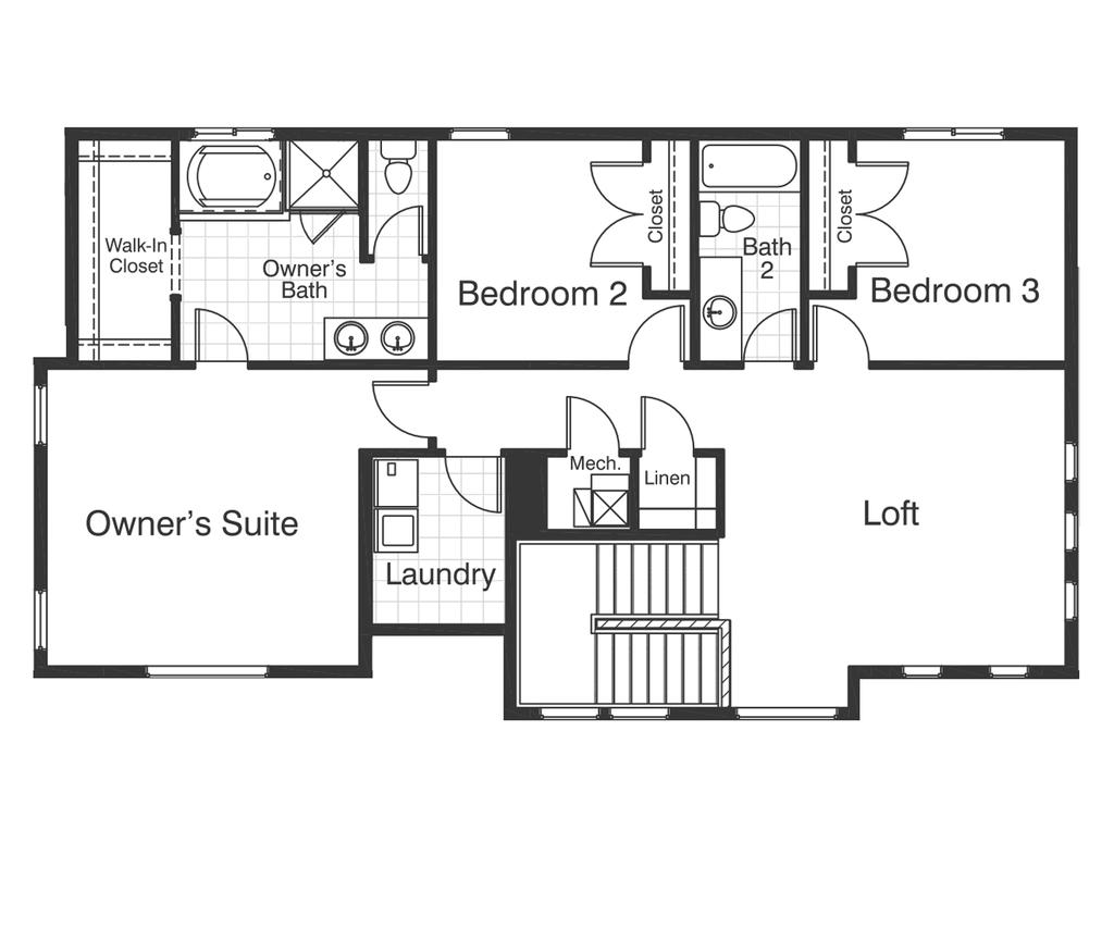 Bedroom 2 10-0 X 10-8 Bedroom 3 10-1 X 10-8 Loft 16-4 X 14-3 Second Floor Approx.1,234 sq. ft.