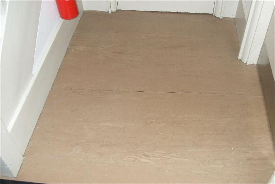 Example of shiny and slippery floor