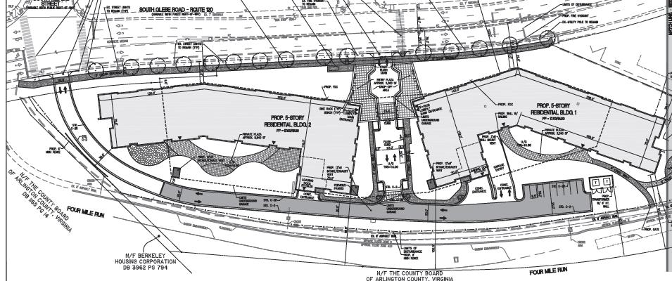 The Berkeley (SP #431) Page 8 Site and Design: The applicant proposes two buildings to be separated by a driveway that will provide access to the garage in the rear of the building.
