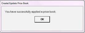 o Fill out the Set Up Option screen as you normally would for this price book. o When finished, click Enter. Note: This should take about the same amount of time to complete as your normal price book.