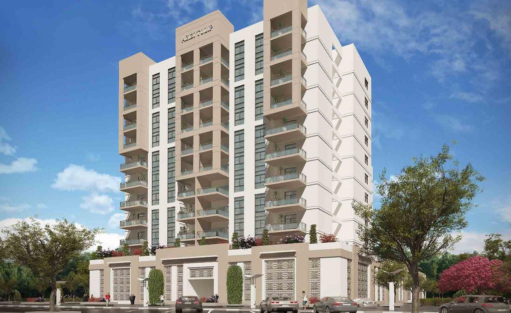 AZIZI TULIP AZIZI TULIP is an eclectic and attractive G+11 floor building made up of one, two and three bedroom apartments. It is ideal for families looking to make an easy start to life.