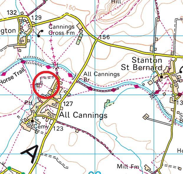 Carry on for approximately 1½ miles and turn left for All Cannings.