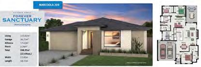 HOUSE & LAND BUILDERS PROPOSAL $525,990 Costed specifically onto Lot 534 Turnbury Avenue Cessnock The Marcoola 209 is the perfect home for a family of any size, containing four bedrooms, two