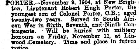 10 November 1904 Lieut.