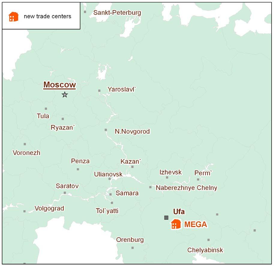RETAIL REAL ESTATE August 2011 Map 3.1. Russia.