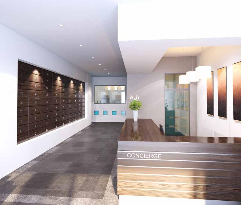CONCIERGE Residents and visitors alike will be met at the reception desk by Herculaneum Quay s friendly and