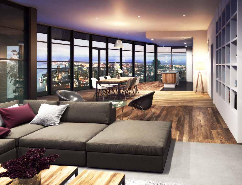 KEY FEATURES Luxury & iconic skyline development on a riverside location All rooms have floor to ceiling windows to secure the