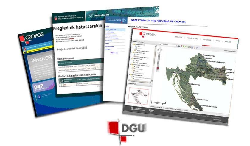 Fig. 3: Geospatial Services offered by SGA 4.1.4 SGA Geoportal Trough the Program of State Survey and Real Estate Cadastre for the period 2001-2005 several databases in SGA had been developed.
