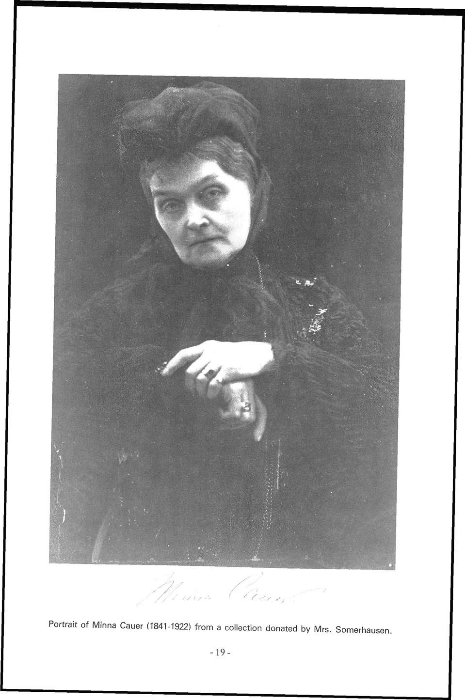 Portrait of Minna Cauer (1841-1922) from a