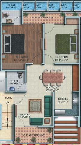 Floor Plan - 1145 sq. ft.