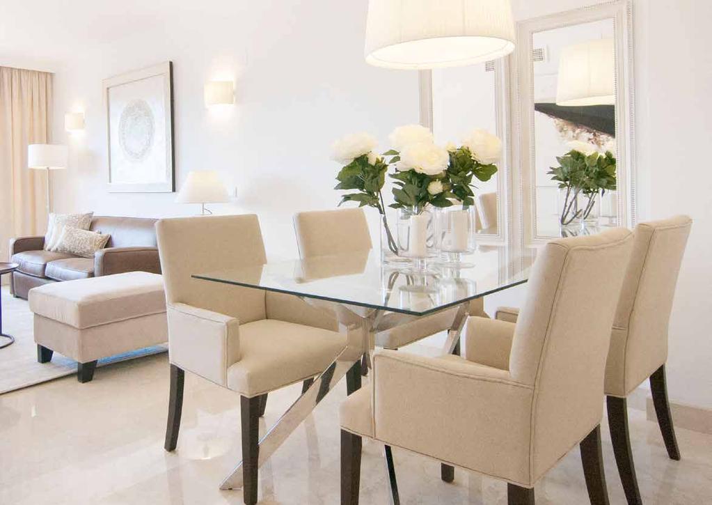 LIGHT & SPACIOUS LIVING There are a selection of different furnished show homes at Santa Maria Village that present the incredible quality of these beautiful
