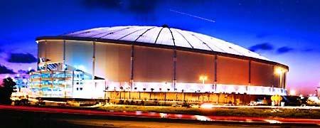 40. Tropicana Field, home to the Major League Baseball team the Tampa Bay Devil Rays, opened in 1990 at a cost of $138 million.