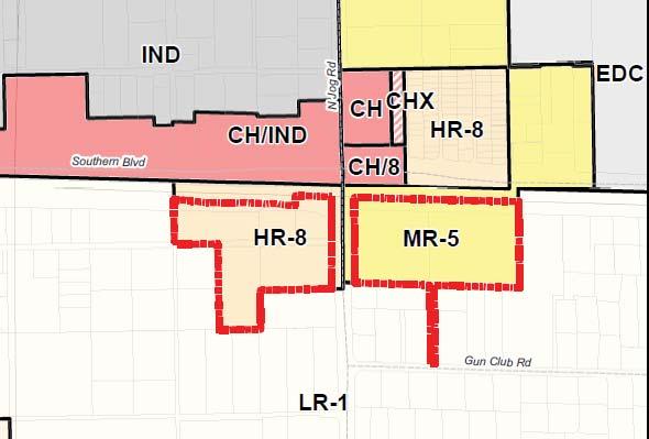 Exhibit 1 Amendment No: Cheney Ranch (LGA 2015-002) FLUA Page No: 64 Amendment: Location: High Residential, 8 units per acre (HR-8) to Medium Residential, 5 units per acre (MR- 5) on 19.
